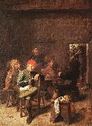 Adriaen Brouwer Peasants Smoking and Drinking oil painting picture wholesale